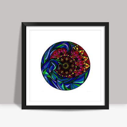 The Mandala Wave Square Art Prints