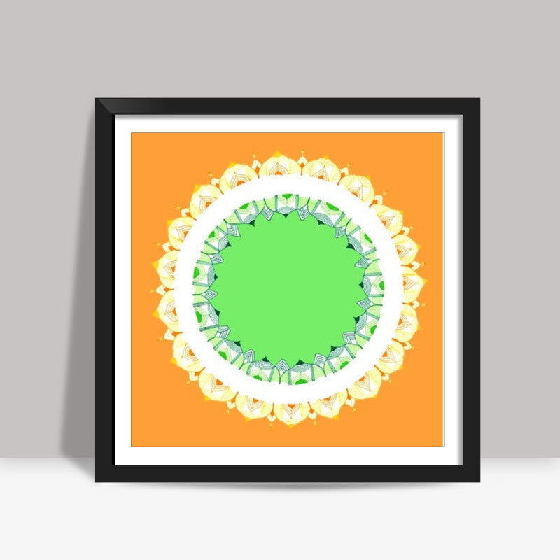 Mandala Art | Republic Day Square Art Prints