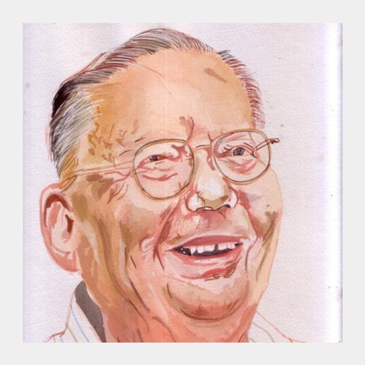 Ruskin Bond is a wonderful writer Square Art Prints