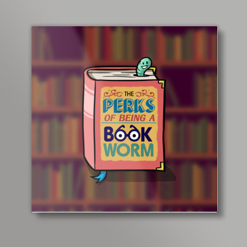 Bookworm Square Art Prints