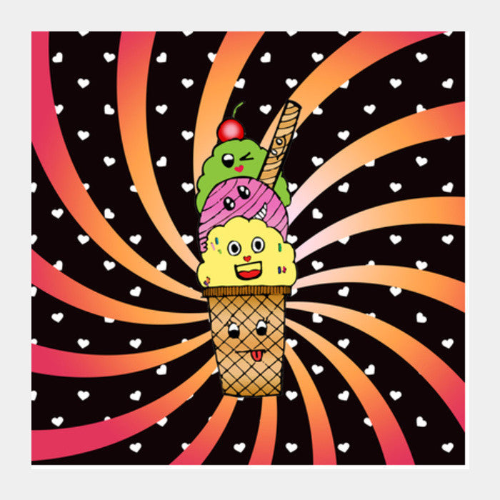 Ice Cream Square Art Prints PosterGully Specials