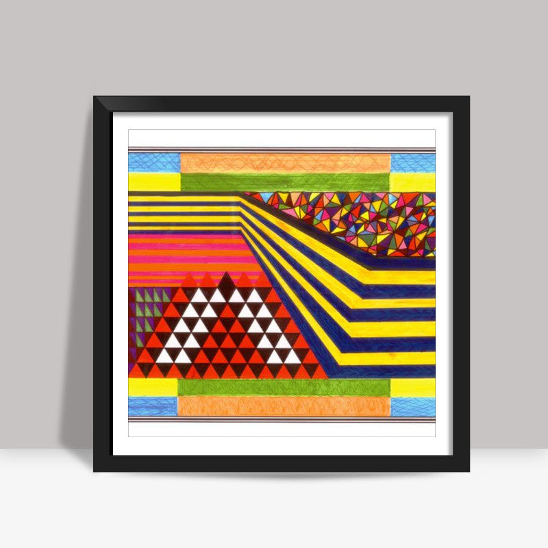 Cyclic Routine of Life | Abstract | Geometric | Triangle