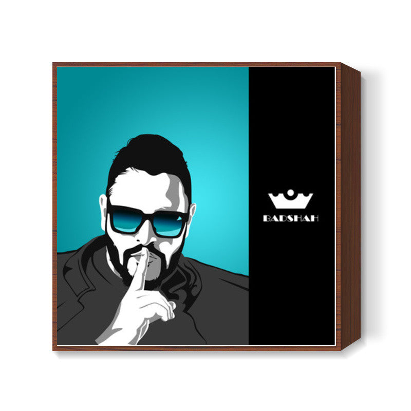 Badshah Vector Illustration Square Art Prints