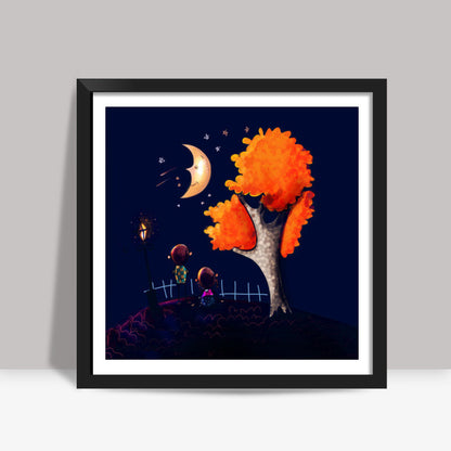 love birds Square Art Prints