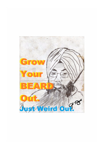 Wall Art, Grow Your Beard Out | Wall Art By Gd Ryait, - PosterGully