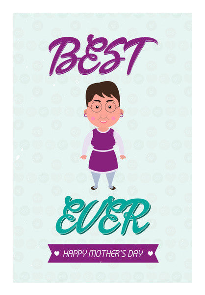 Best Mom Ever Illustration Art PosterGully Specials