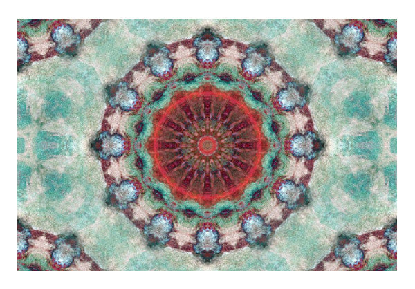 Wall Art, red kaleidoscope Wall Art