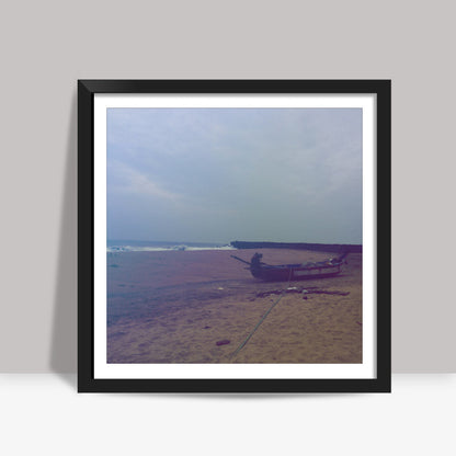 Calm waters Square Art Prints