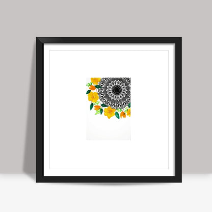 Floral Mandala Square Art Prints