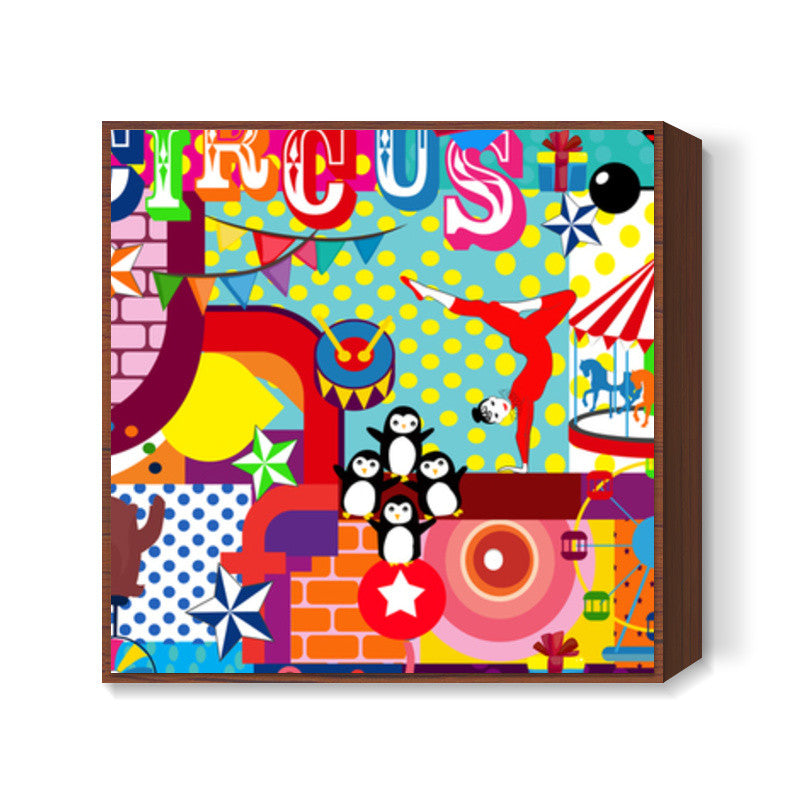 CIRCUS POP! Square Art Prints