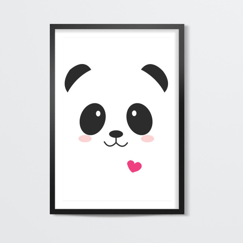 Cute Panda White Artwork