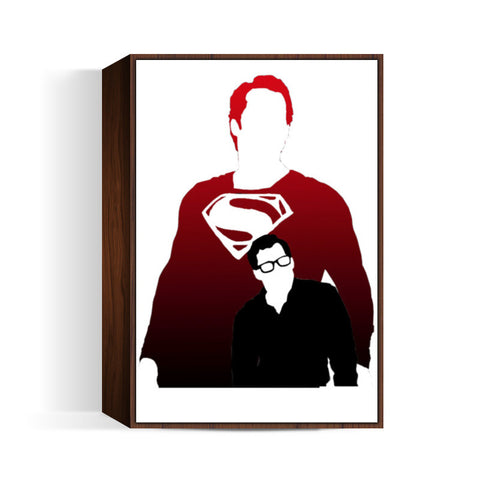superman silhouette poster