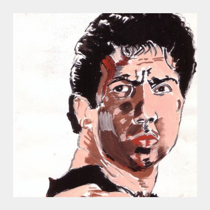 Sunny Deol was powerful as the angry young man in Ghayal Square Art Prints