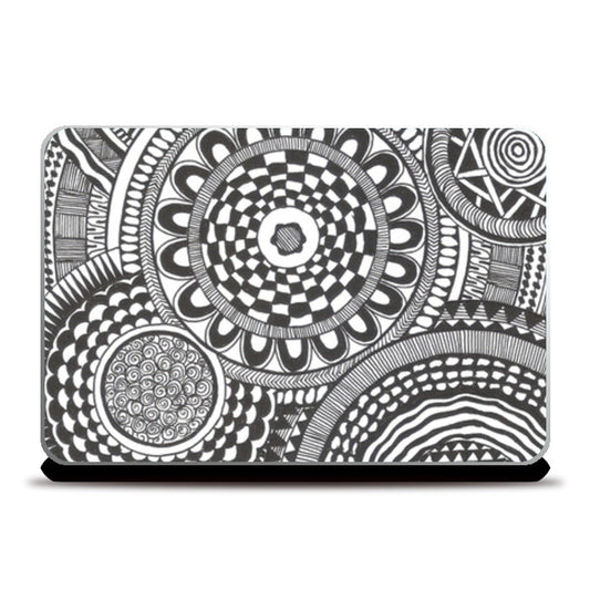 Prints in Circles Laptop Skins