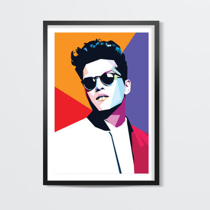 Bruno Mars Minimal Design Wall Art