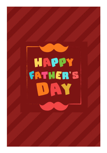 Happy Father's Day Typography Art PosterGully Specials