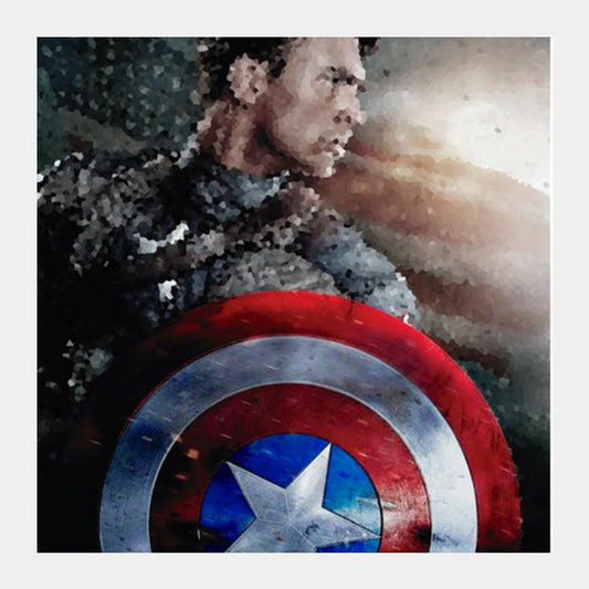 Captain America Square Art Prints