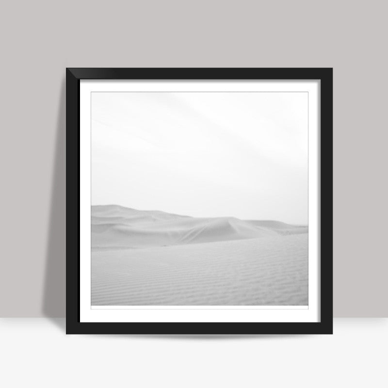 White Desert Square Art Prints