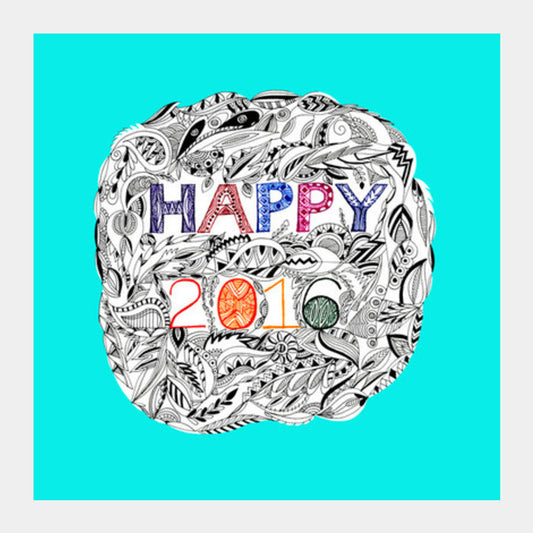 Happy 2016 Square Art Prints PosterGully Specials