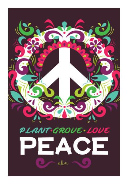 PosterGully Specials, Peace Slogan Wall Art