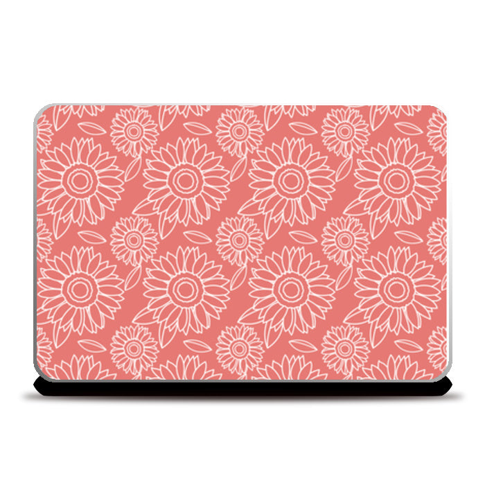 Single Color Pattern Floral Laptop Skins