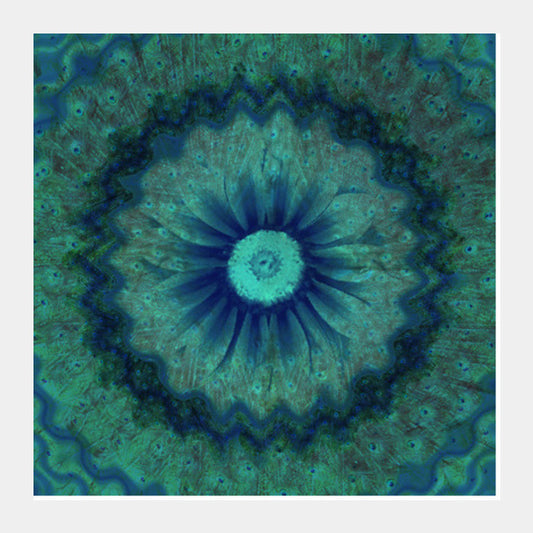 Square Art Prints, Peacock Square Art Prints