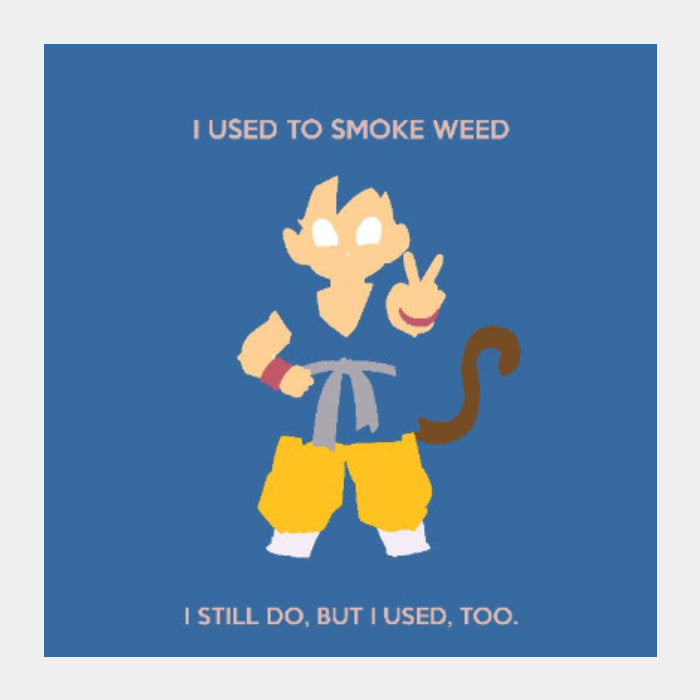 Square Art Prints, Goku Stoner Dragon Ball Square Art | Rishabh Bhargava, - PosterGully