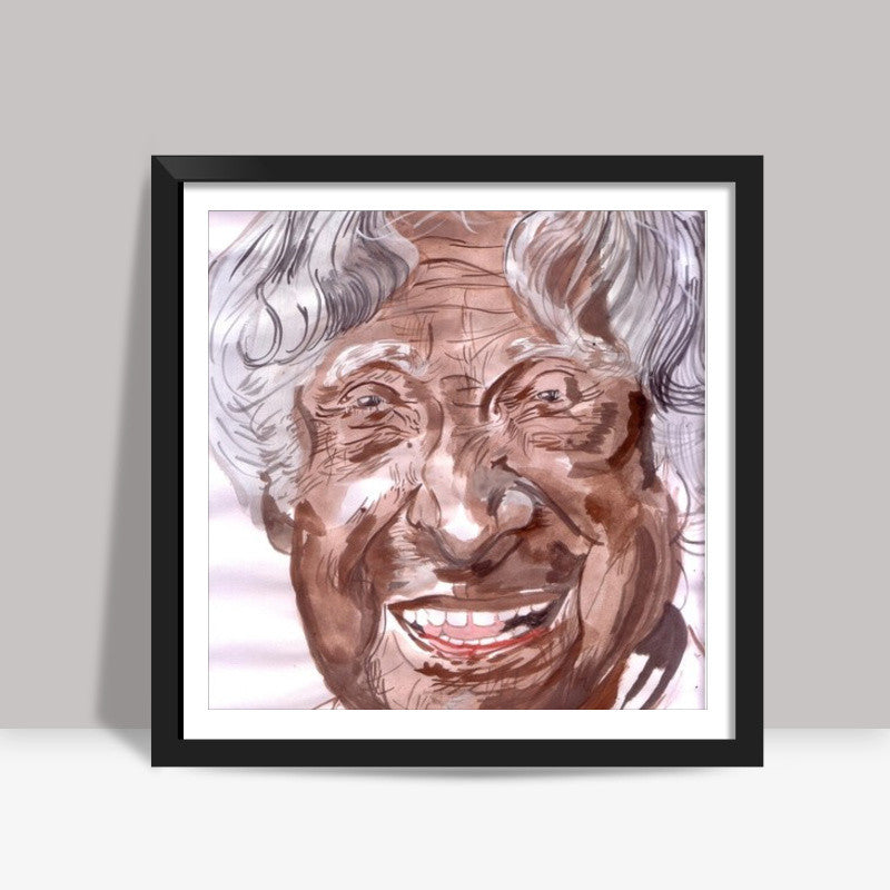 Late Dr. A P J Abdul Kalam had wings of fire Square Art Prints