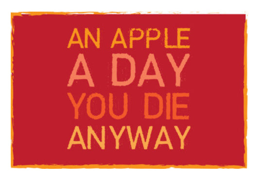 An Apple A Day ! Art PosterGully Specials