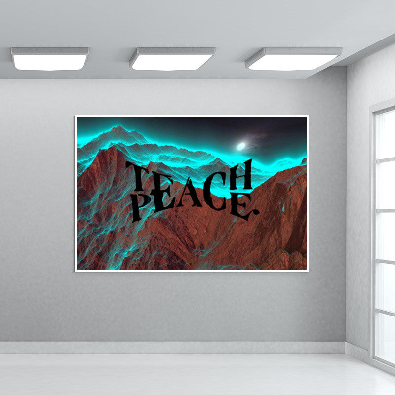 Teach Peace wall art Wall Art