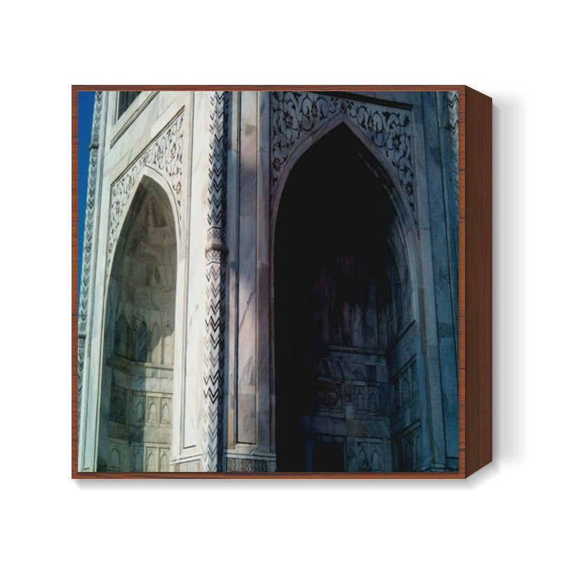 Taj Mahals Walls Square Art Prints