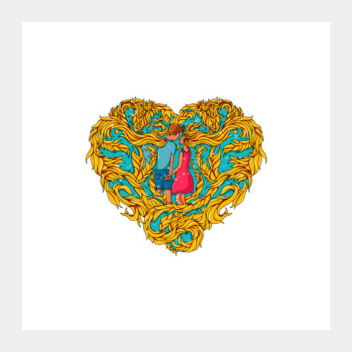 Forever In Love Square Art Prints PosterGully Specials