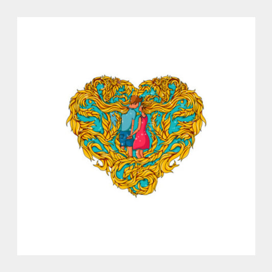 Forever In Love Square Art Prints PosterGully Specials