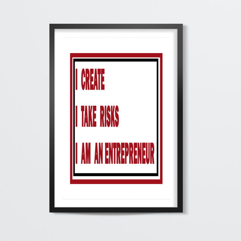 I AM AN ENTREPRENEUR Wall Art