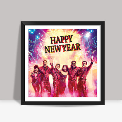 Happy New Year #srk#deepika#yrf Square Art Prints