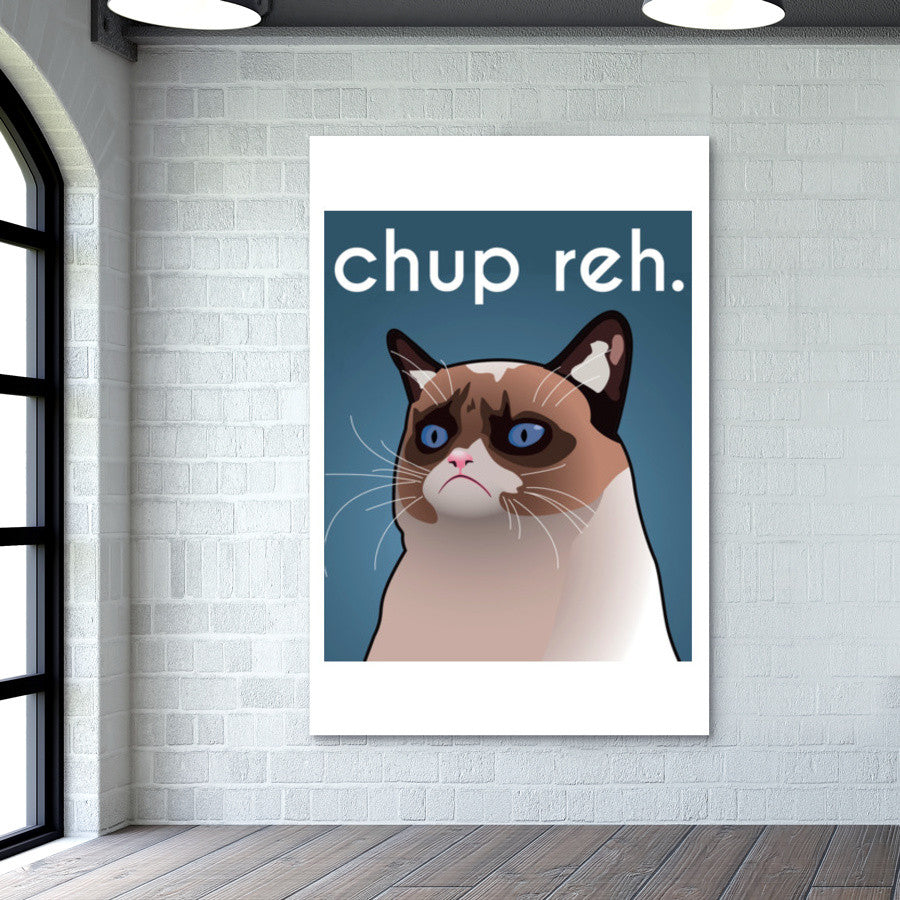 Grumpy Cat Funny Wall Art