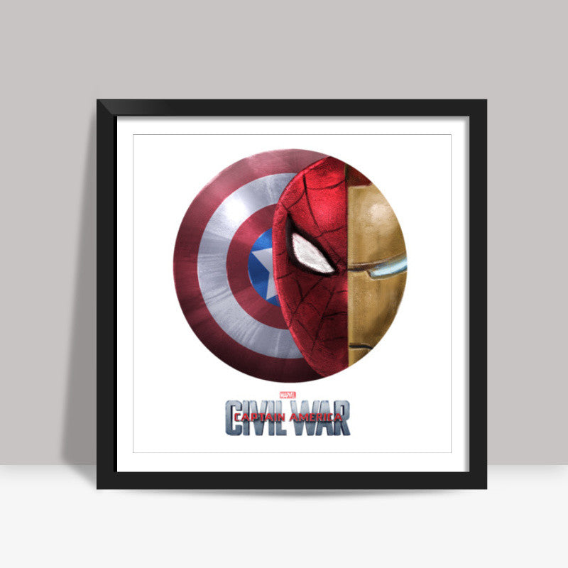 CIVIL WAR CAPTAIN AMERICA Square Art Prints