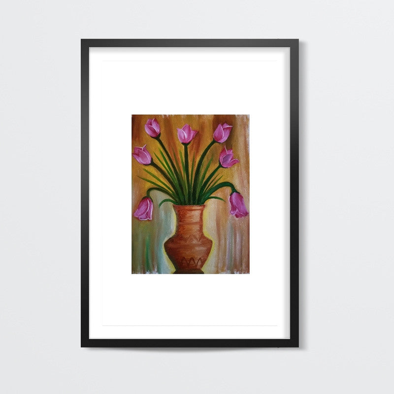 Flower Vase Oil Painting Wall Art