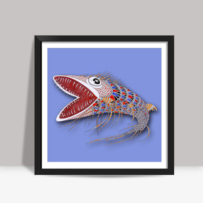 shark fish Square Art Prints