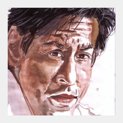 Shah Rukh Khan is a self-made superstar Square Art Prints