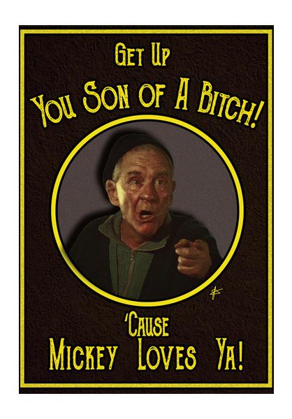 PosterGully Specials, Mickey Goldmill Rocky Balboa Motivation  Wall Art