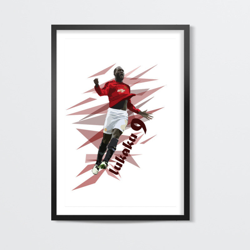 Lukaku Manchester United FC Wall Art