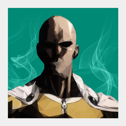 Square Art Prints, One Punch Man Square Art Prints