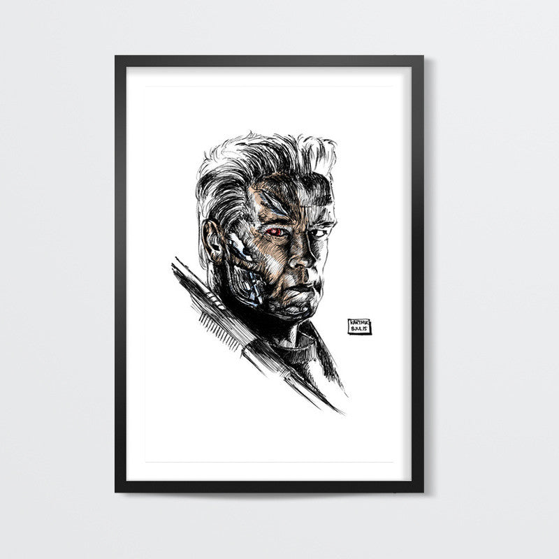 Arnold Schwarzenegger in Terminator Genisys Wall Art