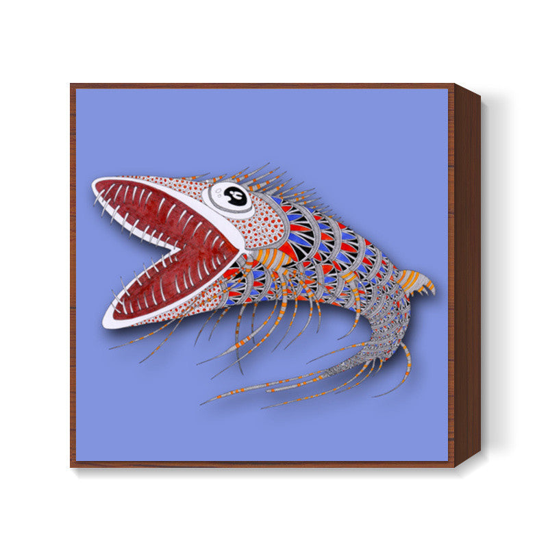 shark fish Square Art Prints