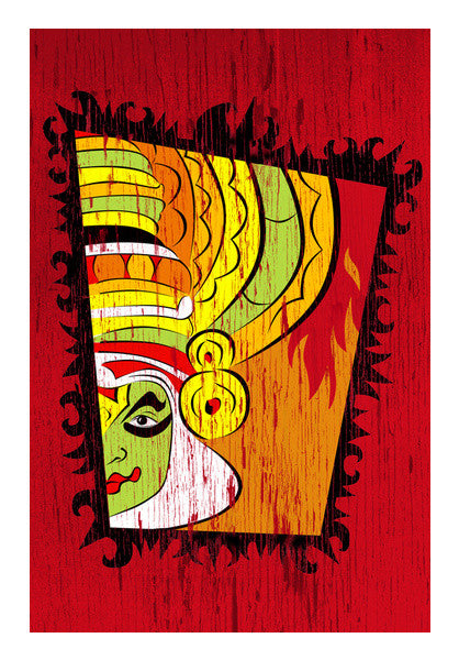 Folk Art - Kathakali Wall Art