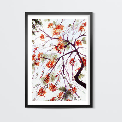 Gulmohar | Watercolor Artwork Wall Art