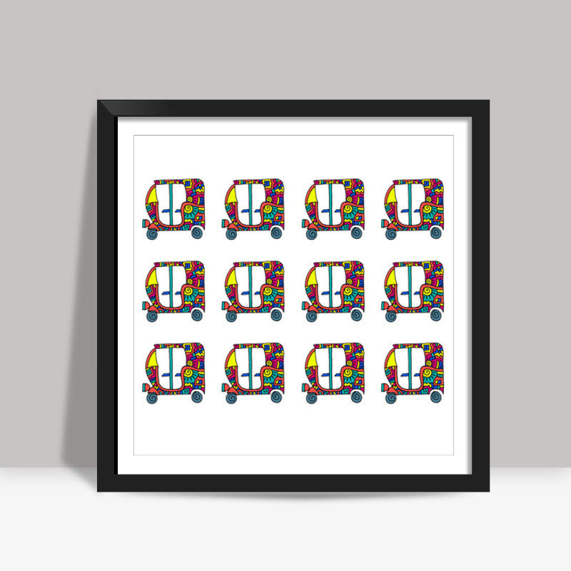 Rickshaw Zenscrawl Square Art Prints