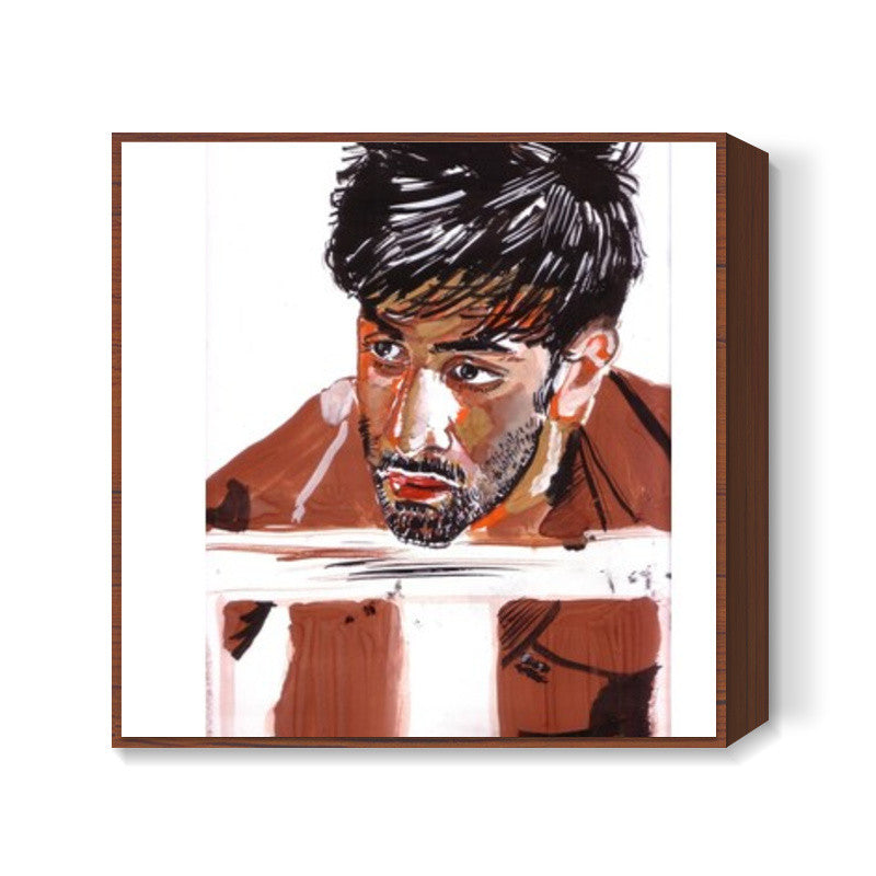 Superstar Ranbir Kapoor knows how to intrigue and to entertain the audience  Square Art Prints