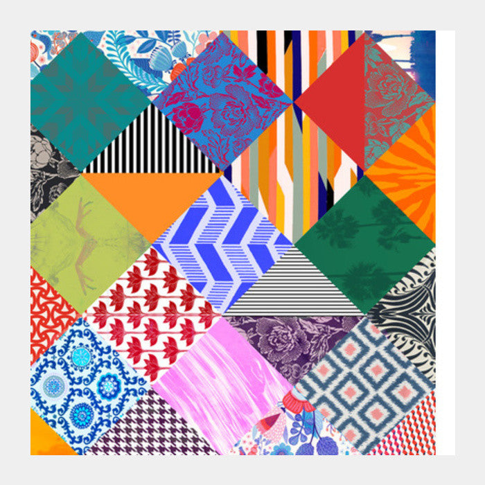 Square Art Prints, Patchwork 1 Square Art Prints